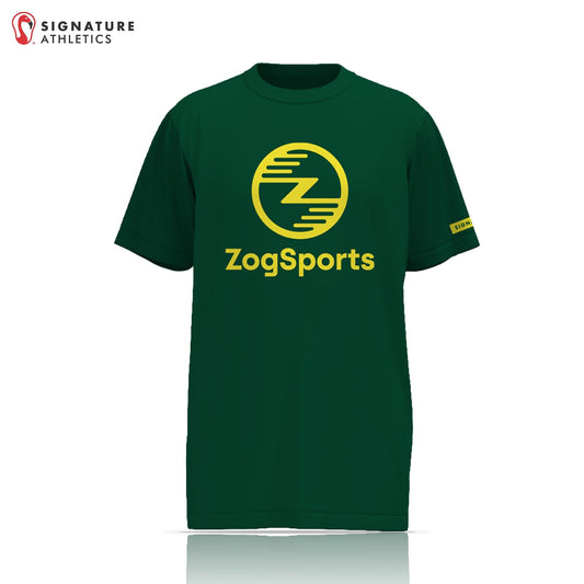 ZogSports Men's Dark Green Player Short Sleeve Soccer Game Jersey Signature Lacrosse