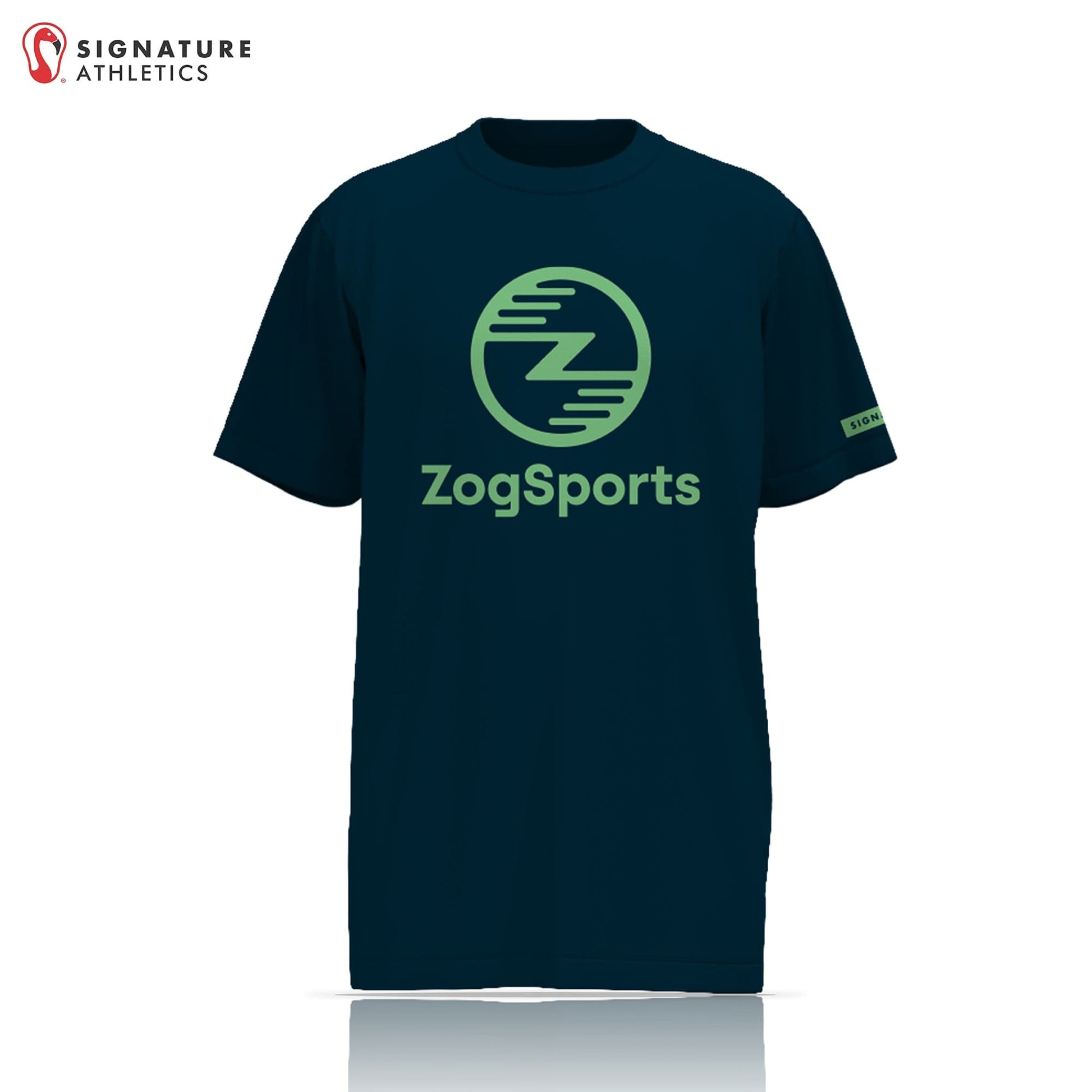 ZogSports Men's Navy Player Short Sleeve Soccer Game Jersey Signature Lacrosse