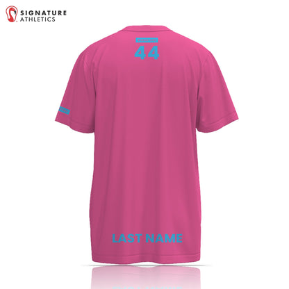 ZogSports Men's Pink Player Short Sleeve Soccer Game Jersey Signature Lacrosse