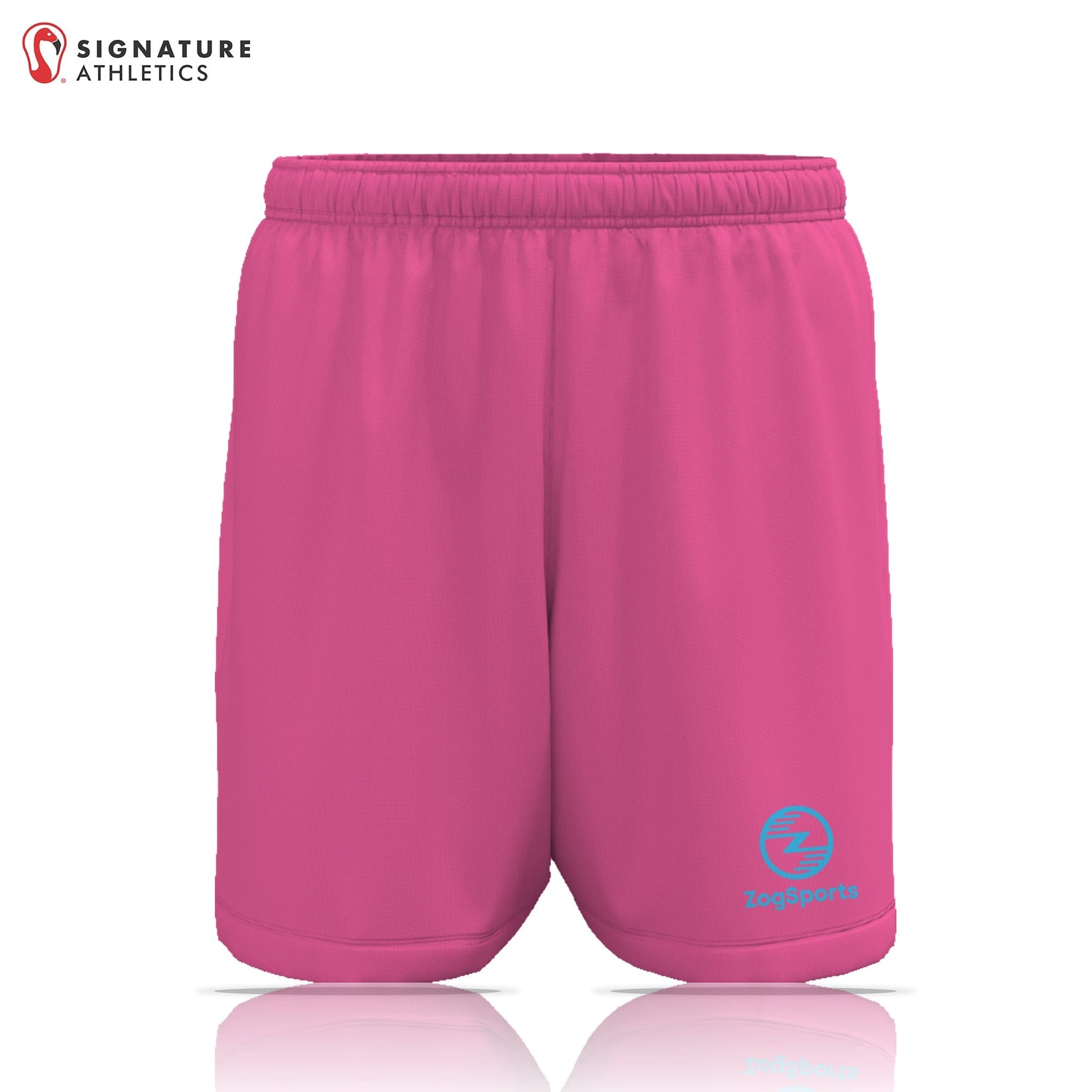 ZogSports Men's Pink Zog Player Game Shorts Signature Lacrosse