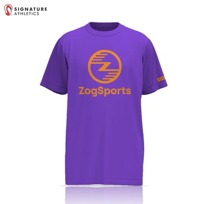 ZogSports Men's Purple Player Short Sleeve Soccer Game Jersey Signature Lacrosse