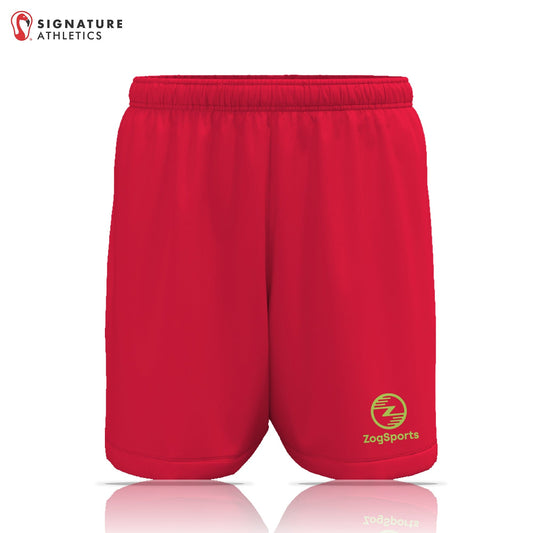 ZogSports Men's Red Zog Player Game Shorts: ZogSports Signature Lacrosse