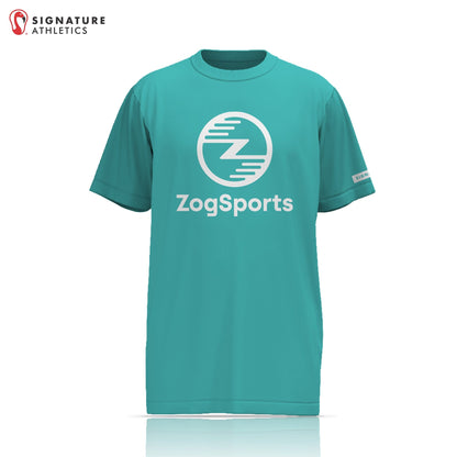 ZogSports Men's Turquoise Player Short Sleeve Soccer Game Jersey Signature Lacrosse