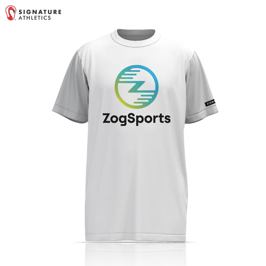 ZogSports Men's White Player Short Sleeve Soccer Game Jersey Signature Lacrosse