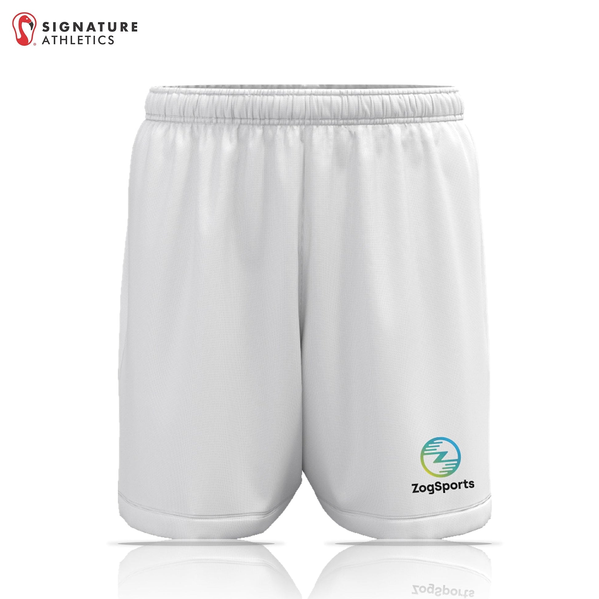 ZogSports Men's White Zog Player Game Shorts Signature Lacrosse