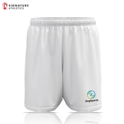 ZogSports Men's White Zog Player Game Shorts Signature Lacrosse