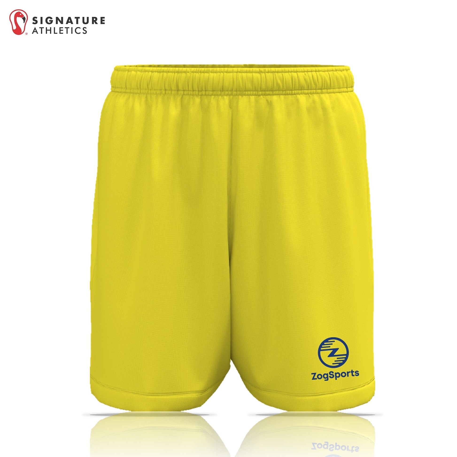 ZogSports Men's Yellow Zog Player Game Shorts Signature Lacrosse