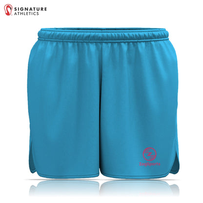 ZogSports Women's Light Blue Zog Player Game Shorts Signature Lacrosse