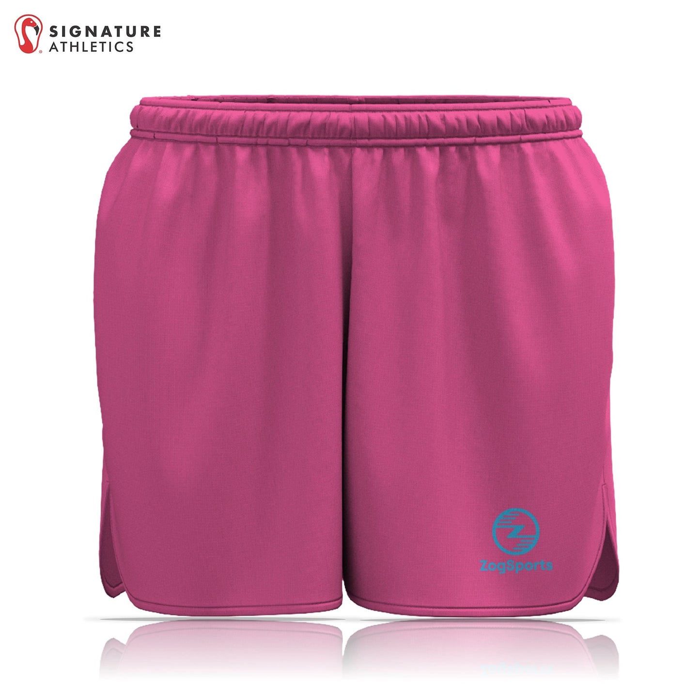 ZogSports Women's Pink Zog Player Game Shorts: ZogSports Signature Lacrosse