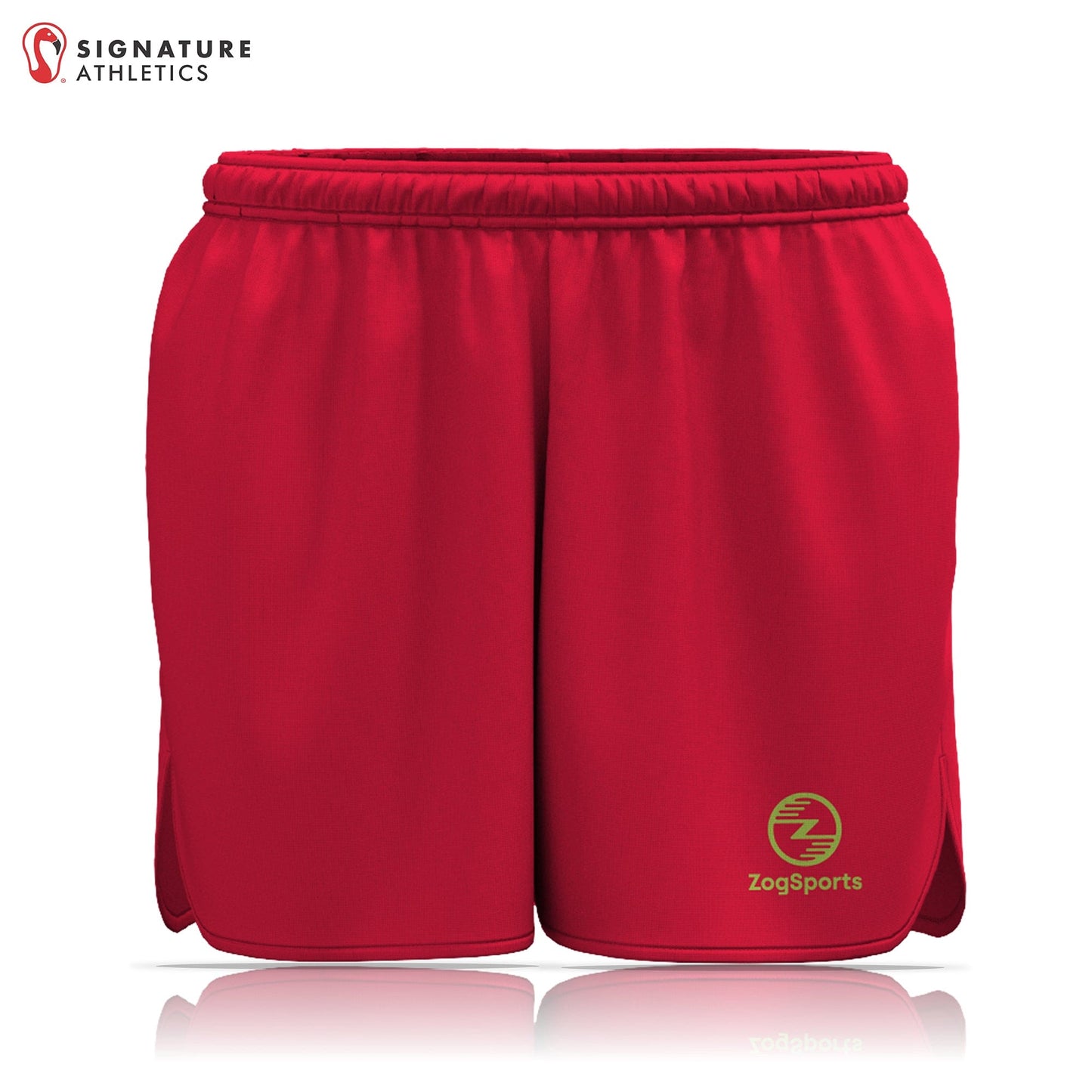 ZogSports Women's Red Zog Player Game Shorts Signature Lacrosse