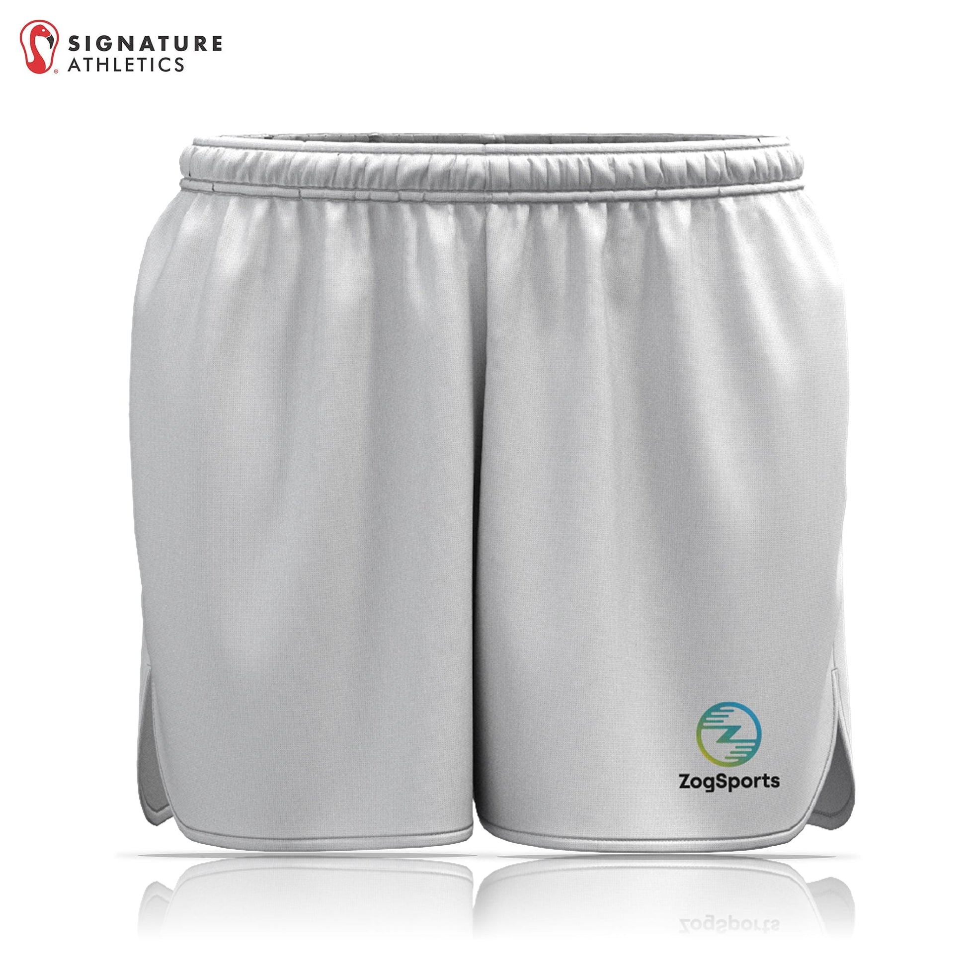 ZogSports Women's White Zog Player Game Shorts: ZogSports Signature Lacrosse