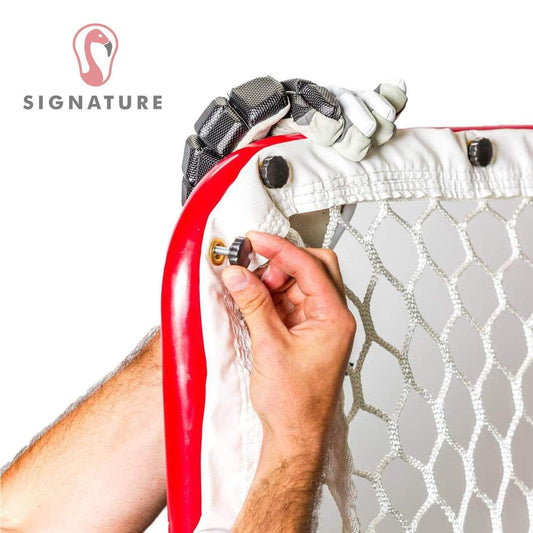 6x6 Signature Premium Practice Quick Connect Goal Kit | Red Signature Lacrosse