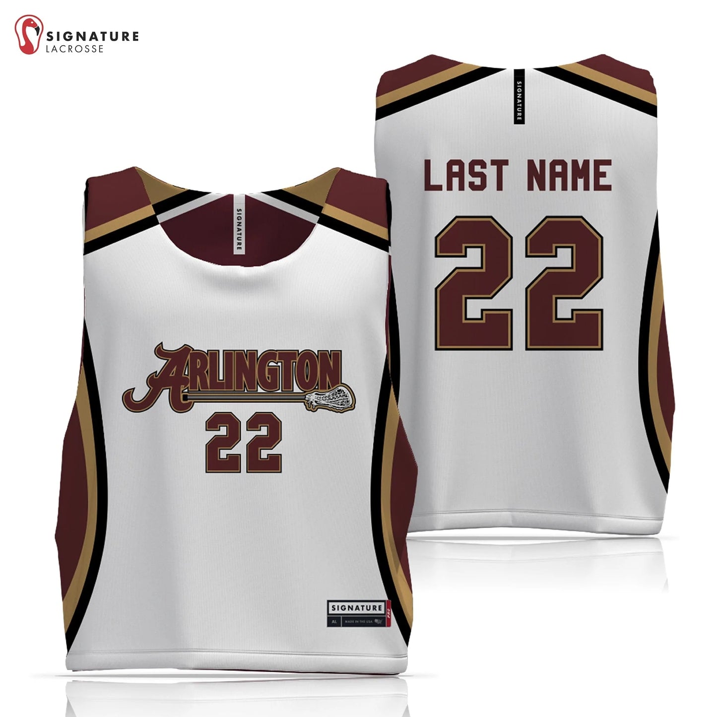 Arlington Lagrange Lacrosse Men's 3 Piece Player Game Package Signature Lacrosse