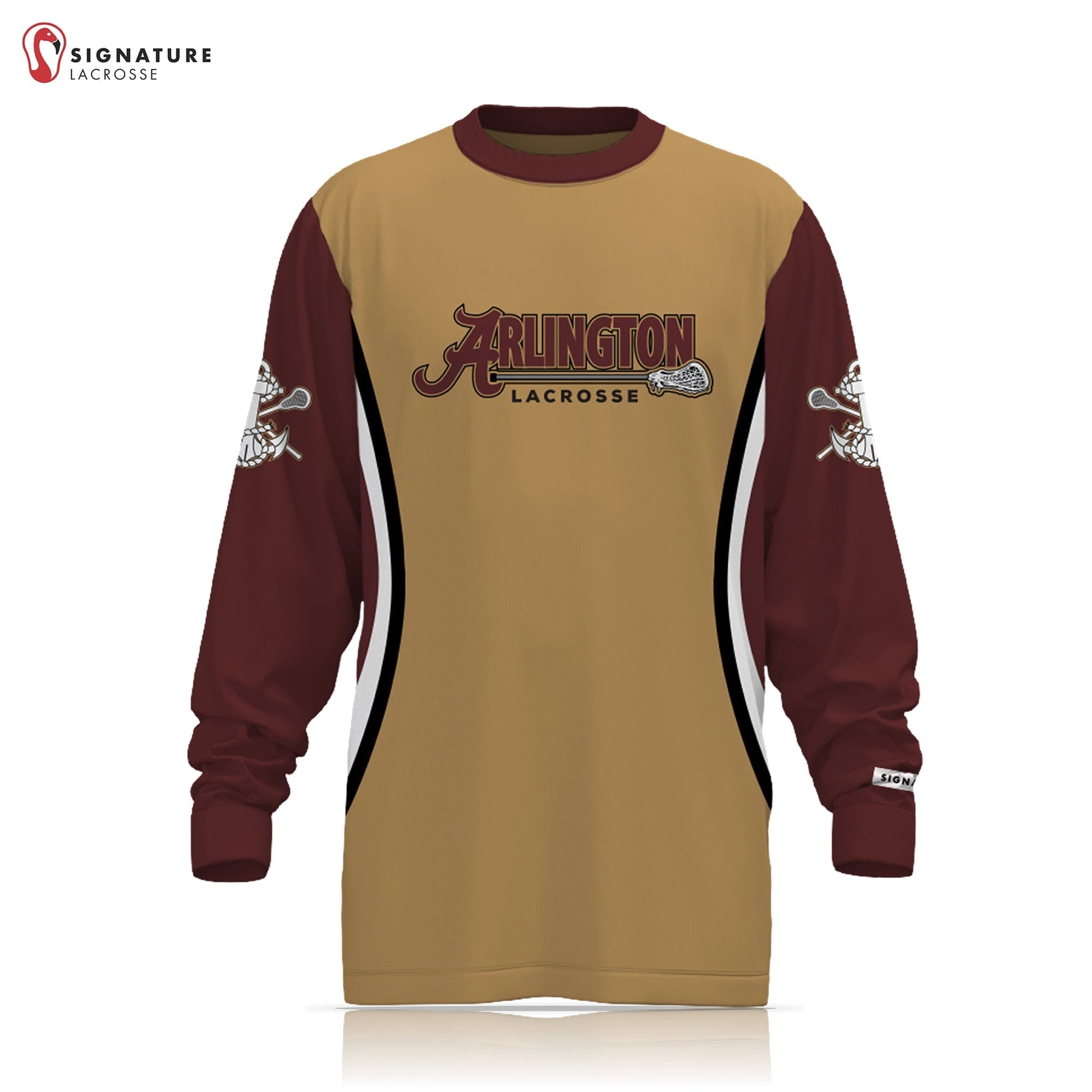 Arlington Lagrange Lacrosse Men's Long Sleeve Shooter Shirt: 1-2 Signature Lacrosse