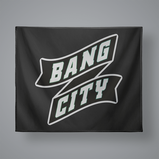 Bang City Lacrosse Club Small Plush Throw Blanket Signature Lacrosse