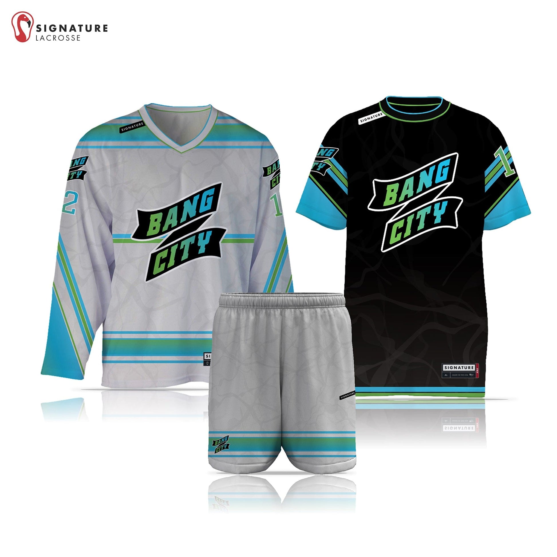 Bang City Lacrosse Men's 3 Piece Player Box Game Package Signature Lacrosse