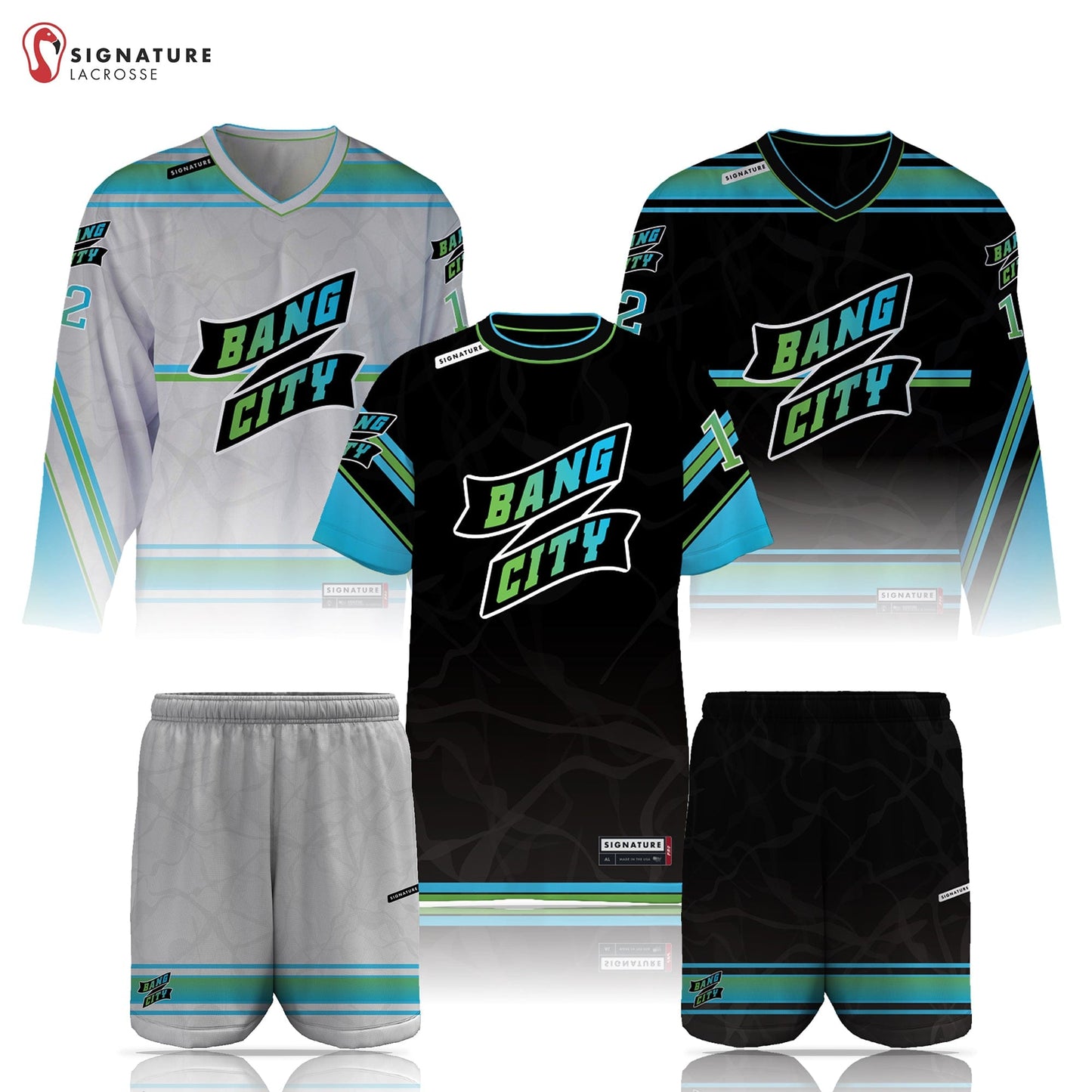 Bang City Lacrosse Men's 5 Piece Player Box Game Package Signature Lacrosse