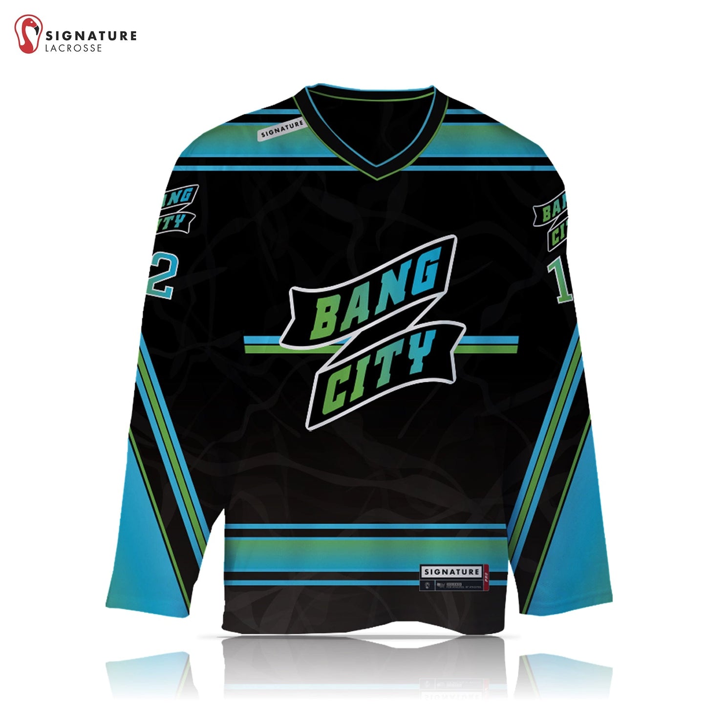 Bang City Lacrosse Men's Player Box Jersey Home Signature Lacrosse