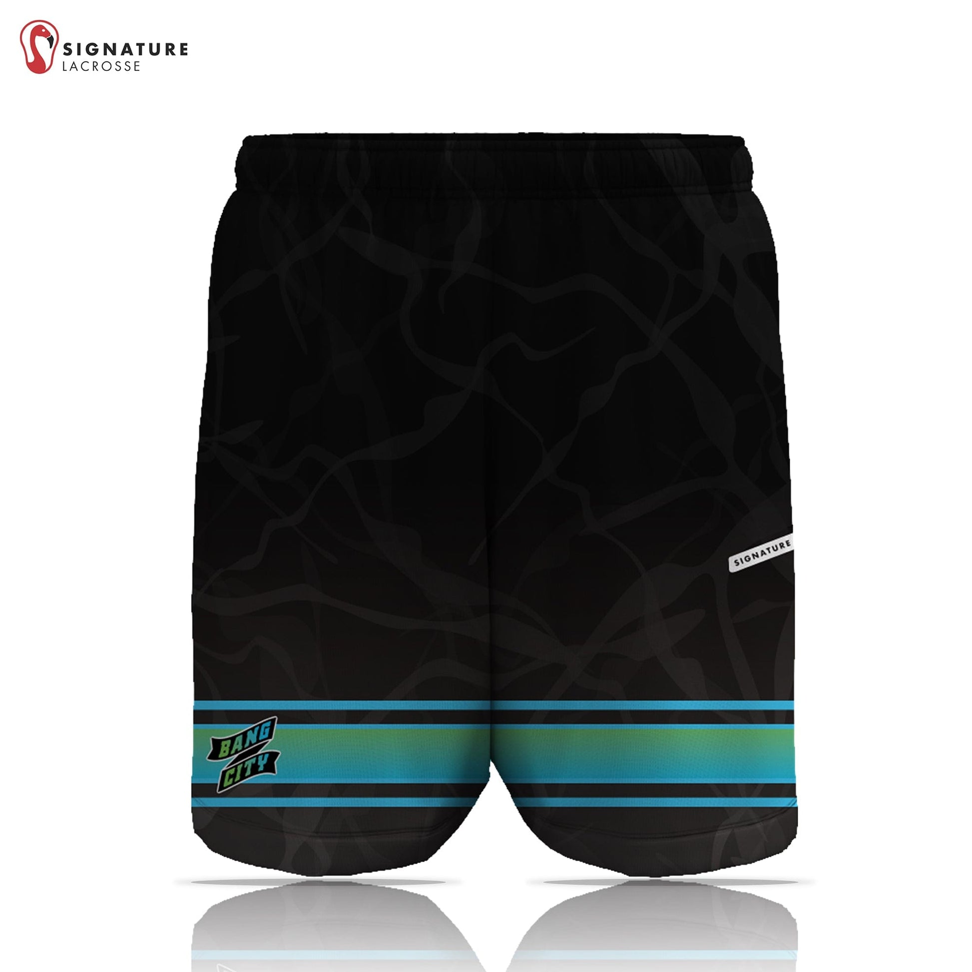 Bang City Lacrosse Men's Player Game Shorts - Home Signature Lacrosse