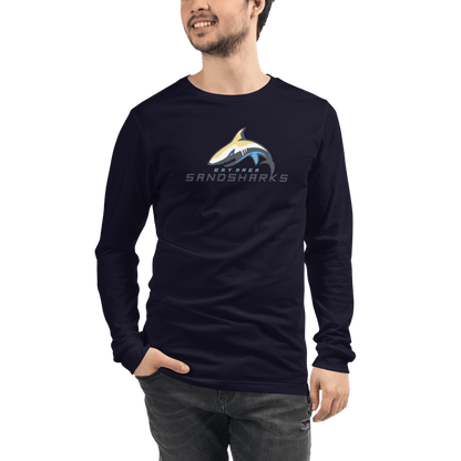 Bay Area Sand Sharks Adult Premium Long Sleeve T -Shirt Signature Lacrosse