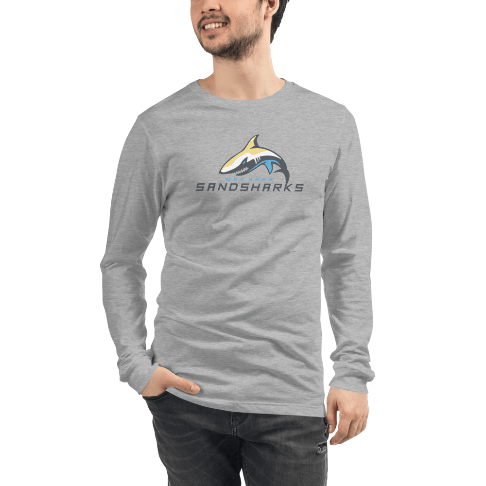 Bay Area Sand Sharks Adult Premium Long Sleeve T -Shirt Signature Lacrosse