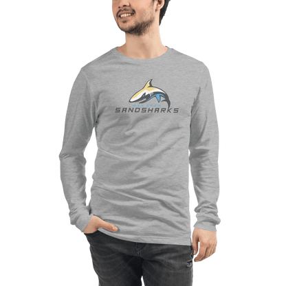 Bay Area Sand Sharks Adult Premium Long Sleeve T -Shirt Signature Lacrosse