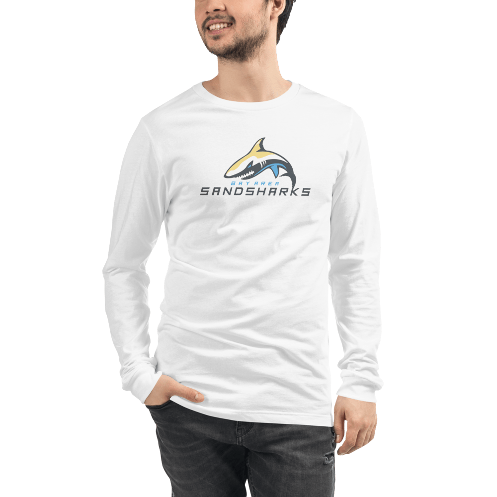 Bay Area Sand Sharks Adult Premium Long Sleeve T -Shirt Signature Lacrosse