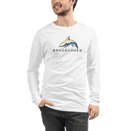 Bay Area Sand Sharks Adult Premium Long Sleeve T -Shirt Signature Lacrosse