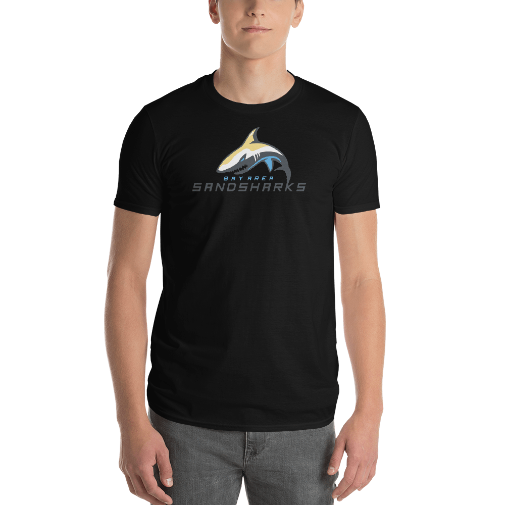 Bay Area Sand Sharks Adult Premium Short Sleeve T -Shirt Signature Lacrosse