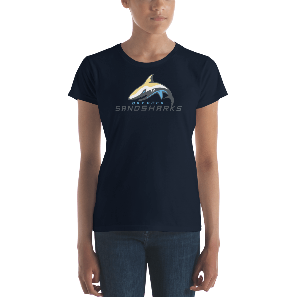 Bay Area Sand Sharks Ladies Fitted Cotton Tee Signature Lacrosse