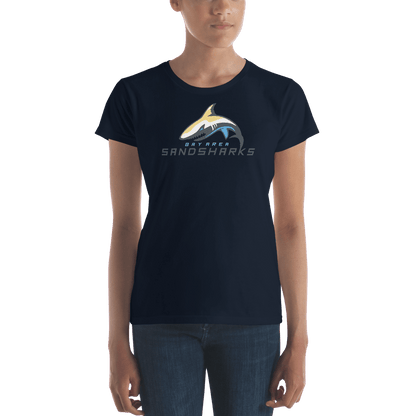 Bay Area Sand Sharks Ladies Fitted Cotton Tee Signature Lacrosse