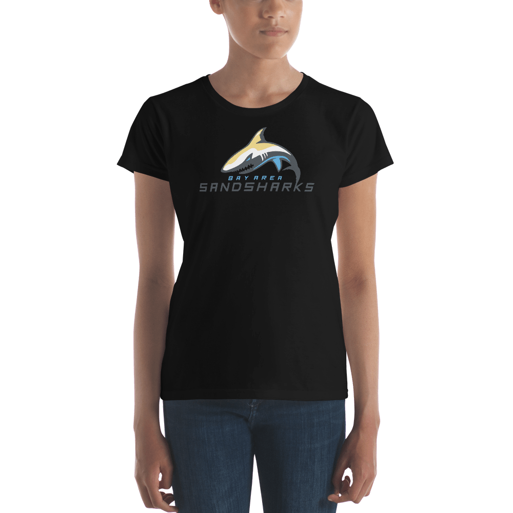 Bay Area Sand Sharks Ladies Fitted Cotton Tee Signature Lacrosse