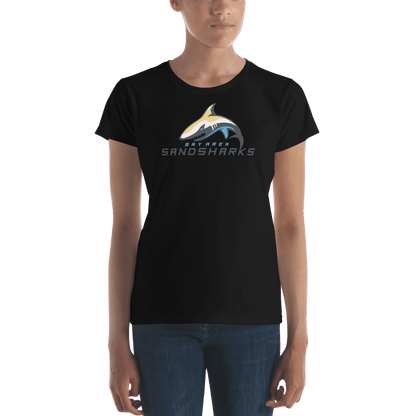 Bay Area Sand Sharks Ladies Fitted Cotton Tee Signature Lacrosse