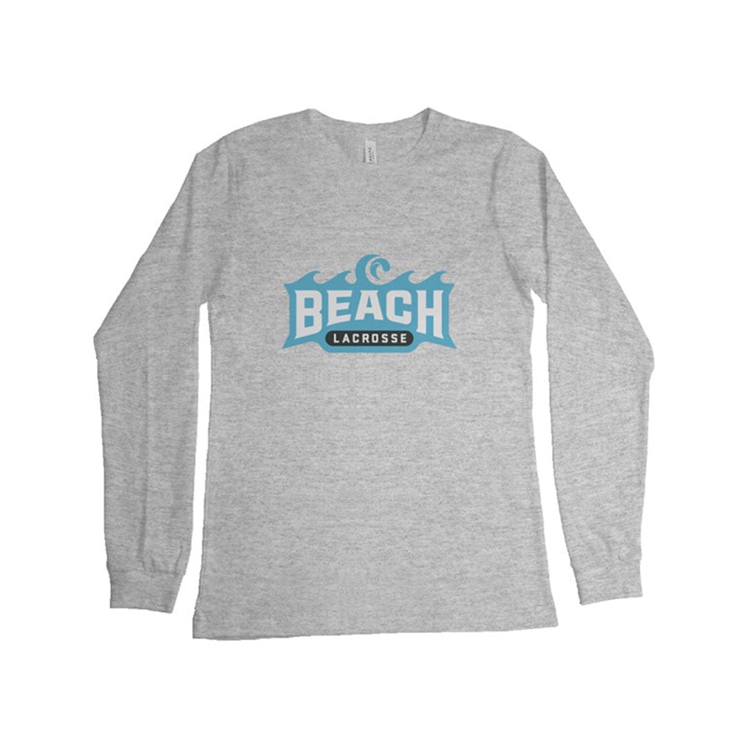 Beach Lacrosse Adult Cotton Long Sleeve T-Shirt Signature Lacrosse