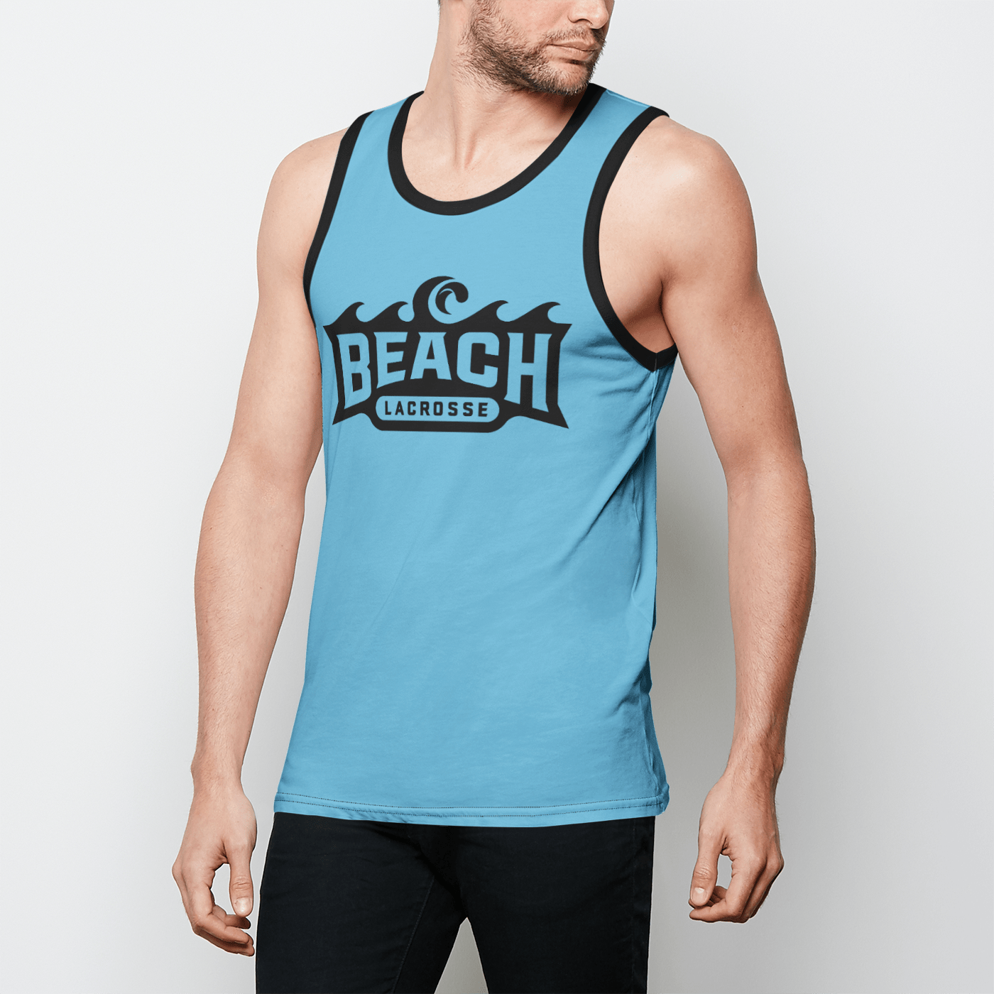 Beach Lacrosse Adult Men's Tank Top Signature Lacrosse