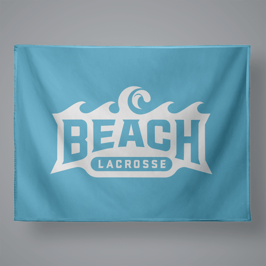 Beach Lacrosse Large Plush Throw Blanket Signature Lacrosse