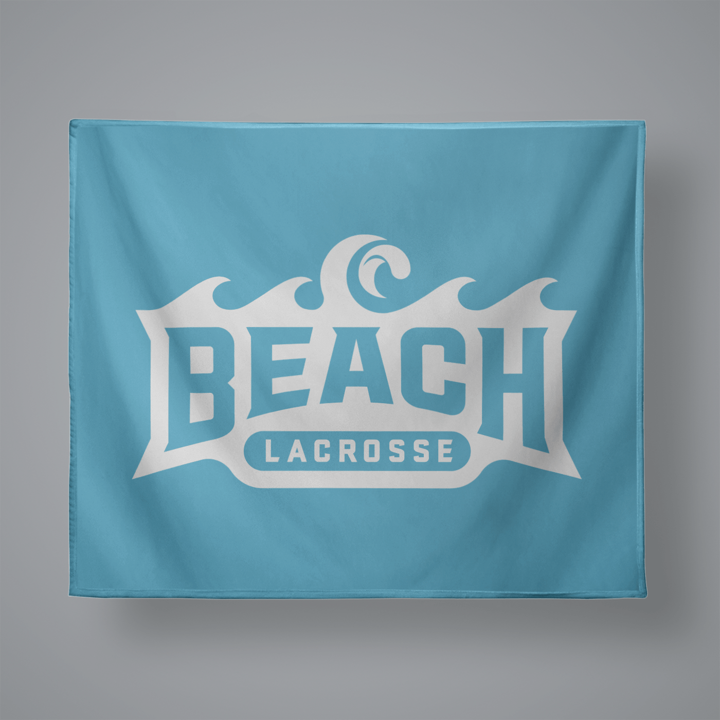 Beach Lacrosse Small Plush Throw Blanket Signature Lacrosse