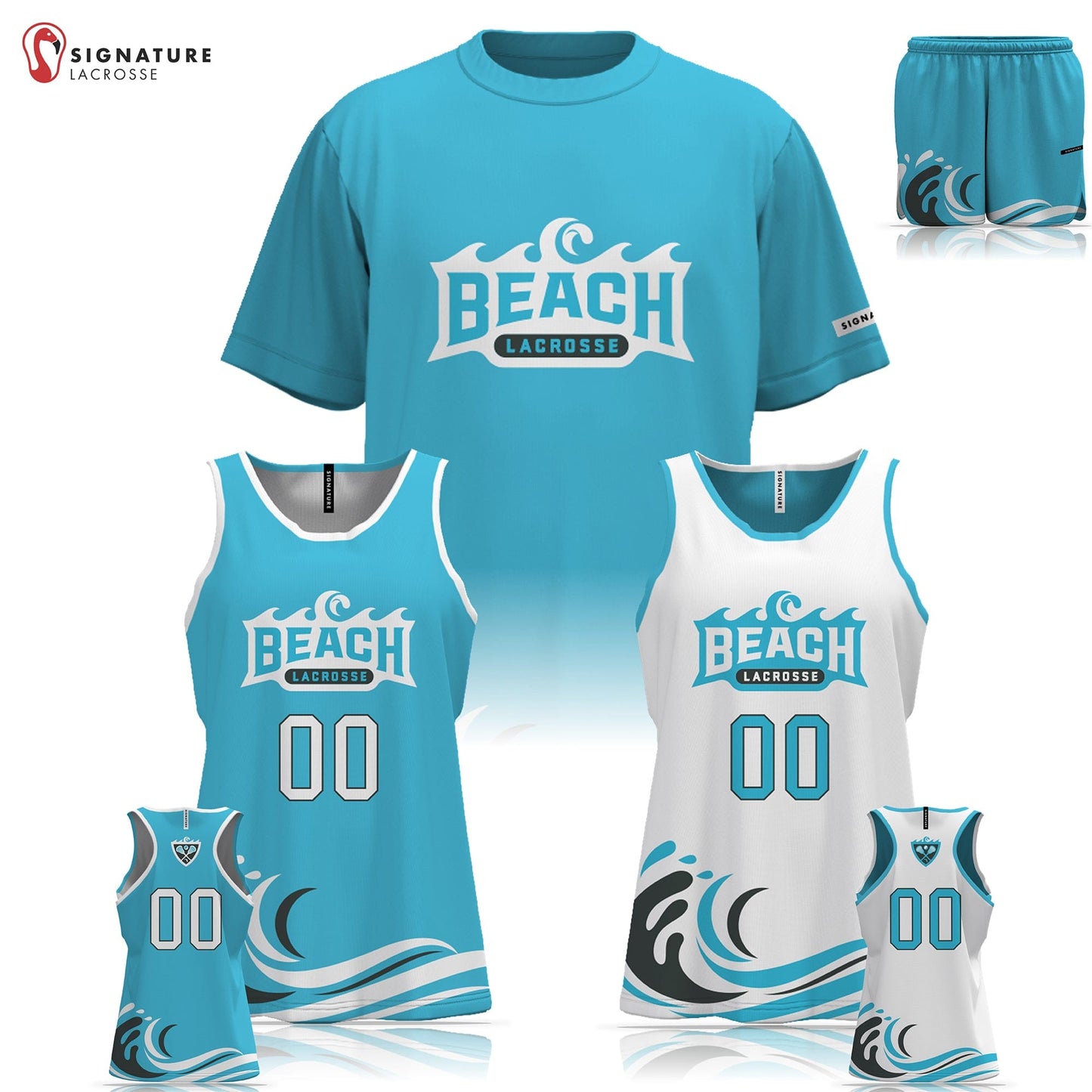 Beach Lacrosse Women's 3 Piece Player Game Package: 10U Signature Lacrosse