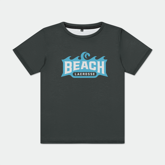 Beach Lacrosse Youth Sport T-Shirt Signature Lacrosse