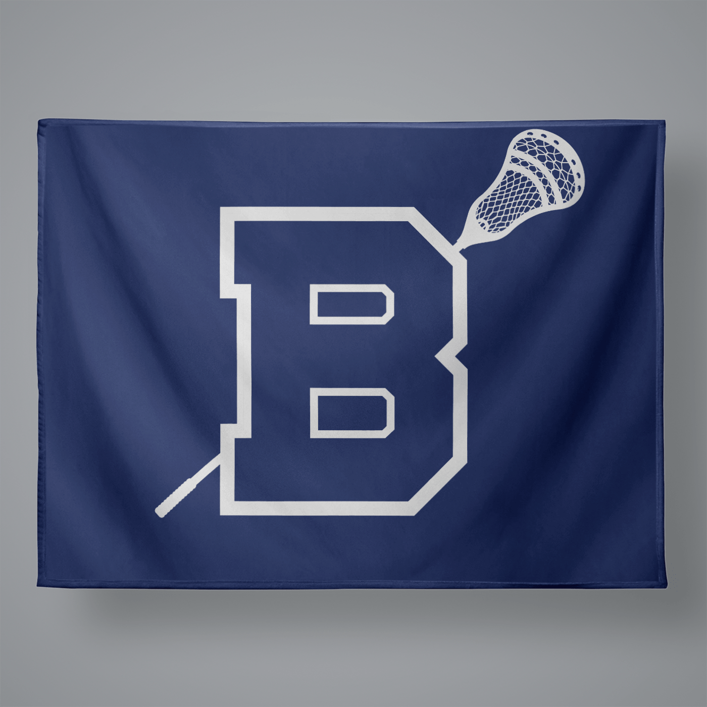 Bellarmine Prep Lacrosse Large Plush Throw Blanket Signature Lacrosse