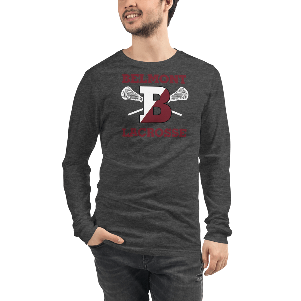 Belmont Lacrosse Adult Premium Long Sleeve T -Shirt Signature Lacrosse