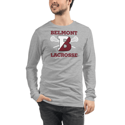 Belmont Lacrosse Adult Premium Long Sleeve T -Shirt Signature Lacrosse