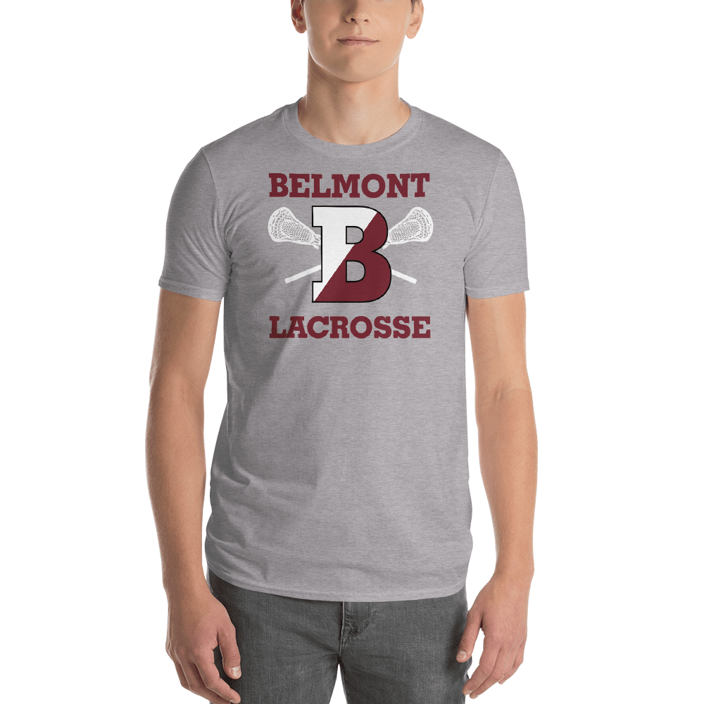 Belmont Lacrosse Adult Premium Short Sleeve T -Shirt Signature Lacrosse