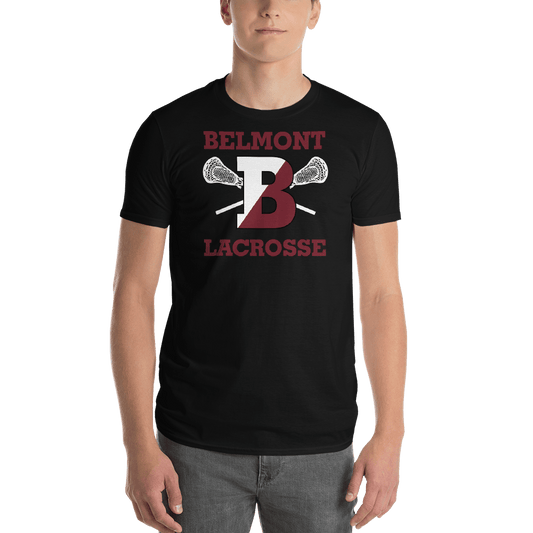 Belmont Lacrosse Adult Premium Short Sleeve T -Shirt Signature Lacrosse