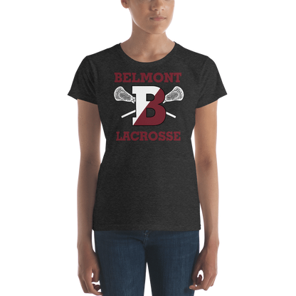 Belmont Lacrosse Ladies Fitted Cotton Tee Signature Lacrosse