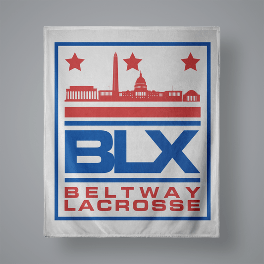 Beltway Lacrosse League  Plush Throw Blanket Signature Lacrosse