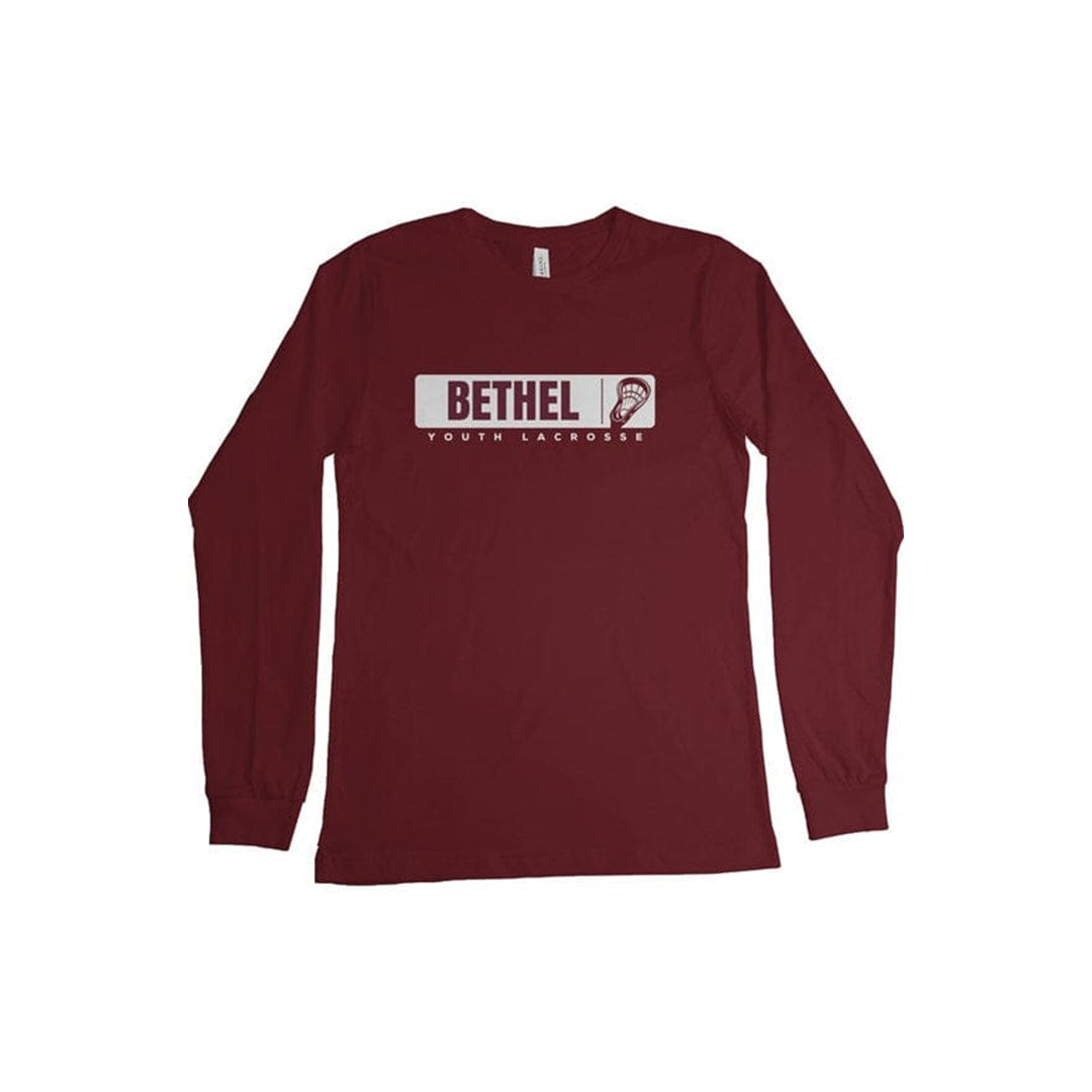 Bethel Youth Lacrosse Adult Cotton Long Sleeve T-Shirt Signature Lacrosse