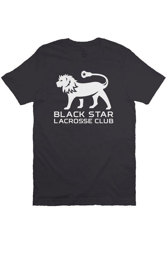 Black Star Adult Cotton Short Sleeve T-Shirt Signature Lacrosse