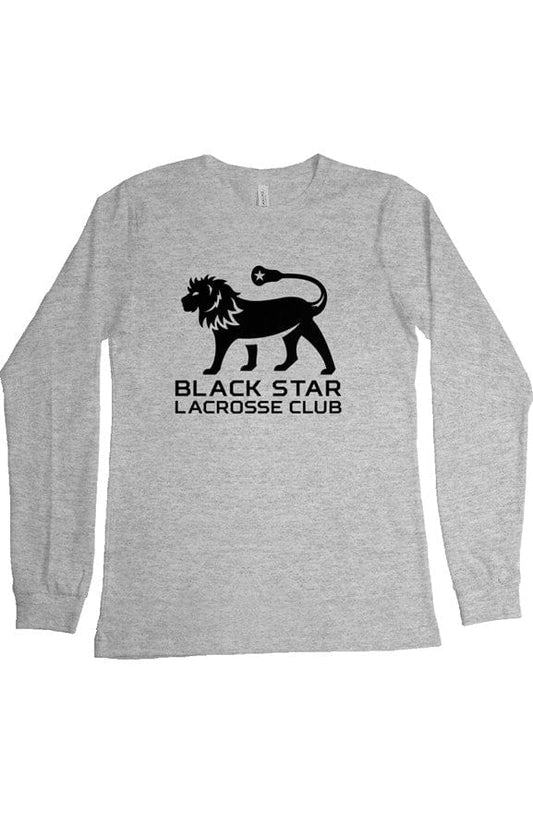 Black Star Lacrosse Adult Cotton Long Sleeve T-Shirt Signature Lacrosse