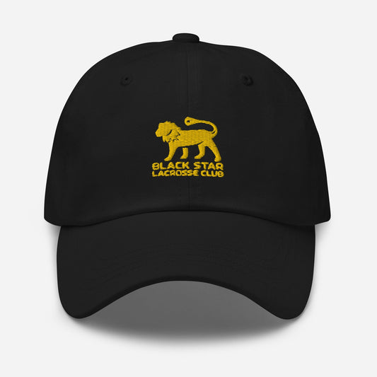 Black Star Lacrosse Adult Dad Hat Signature Lacrosse